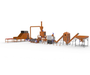 linie brichetare paie 600 kg h peletizare 500kg h