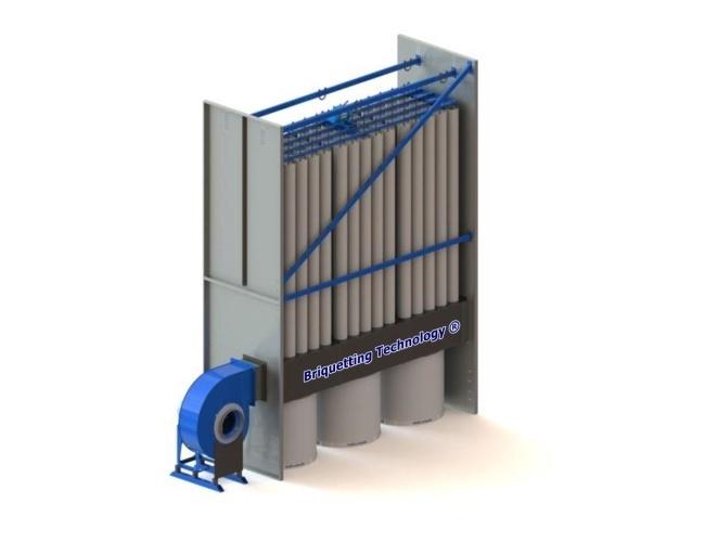 filtru cu maneci cu ventilator