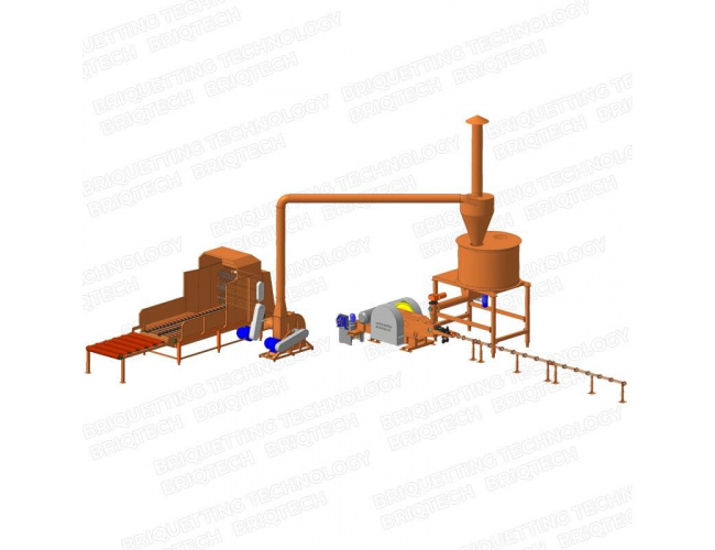 linie brichetare paie 500-700 kg-ora