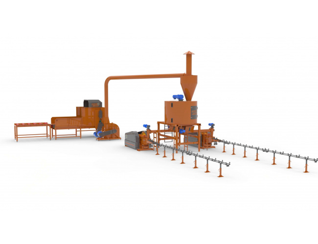linie brichetare paie 600-800 kg-ora
