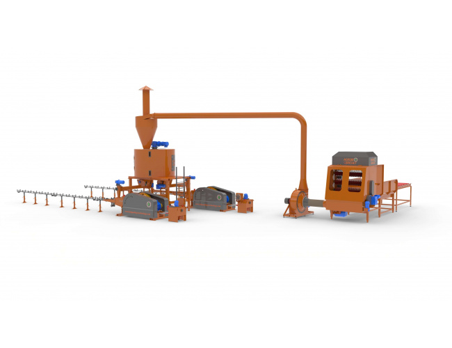 linie brichetare paie 800-1000 kg-ora