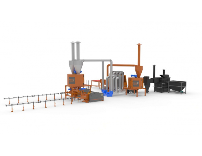 Linie brichetare paie 600-800 kg/ora