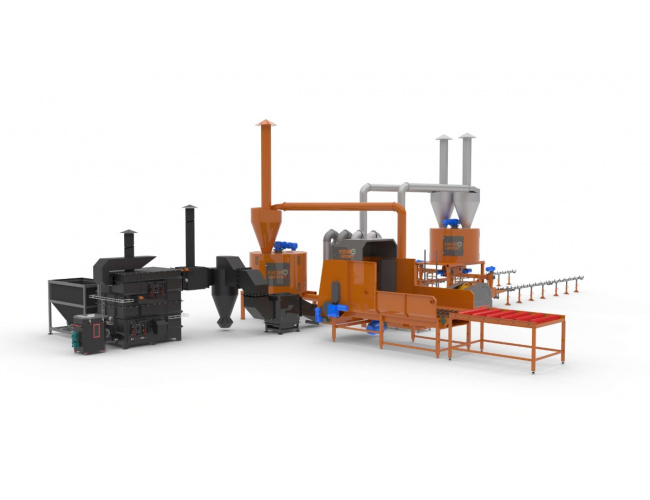 Linie brichetare paie 600-800 kg/ora