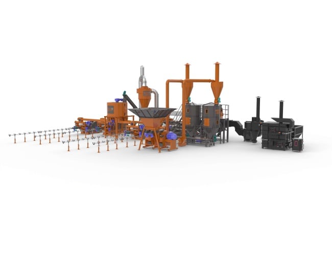 linie brichetare rumegus 3200 kg ora