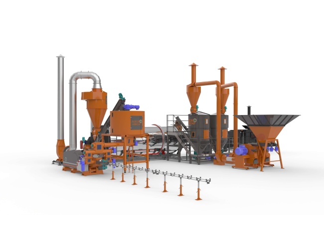 linie brichetare rumegus 800-900 kg ora