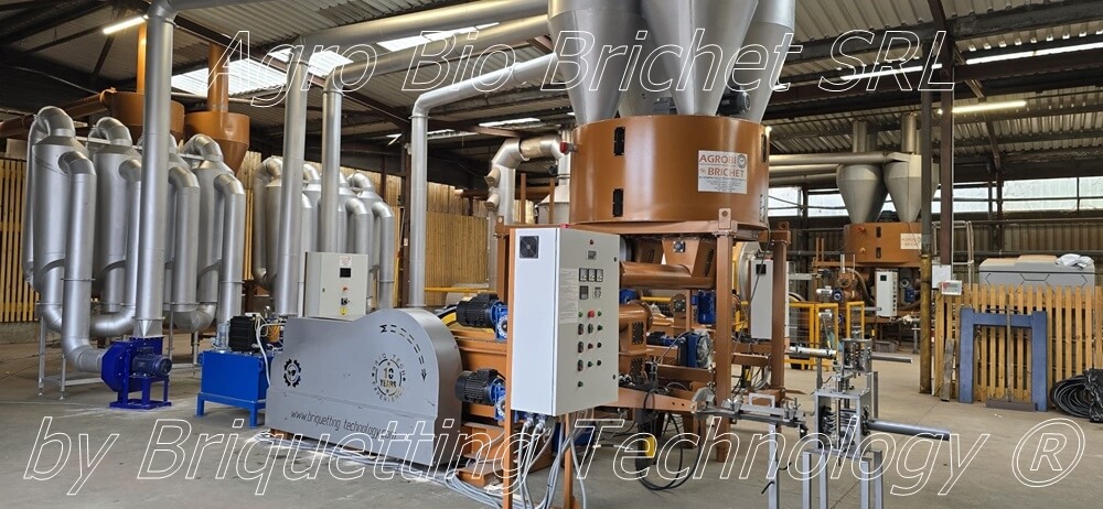 linie brichetare biomasa franta